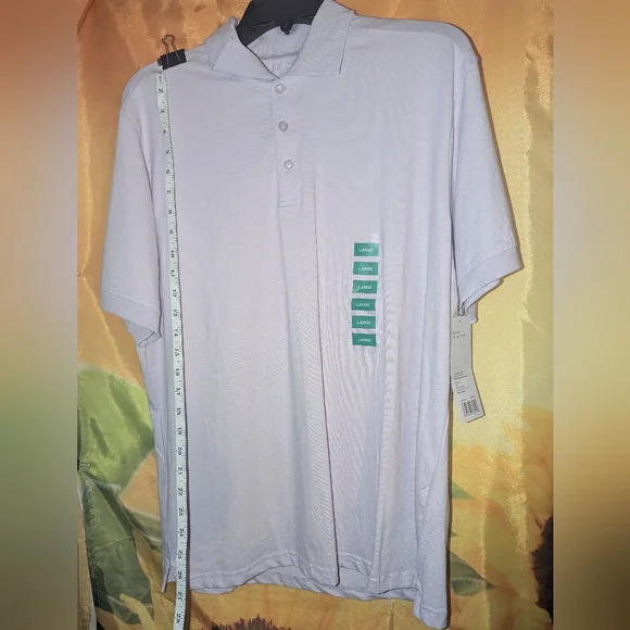 BERKELEY & JENSEN Men's Lavender Polo Shirt L - Picture 3 of 8